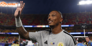Eloy Room là ngôi sao sáng nhất của Curacao trong trận đấu với Ecuador.
